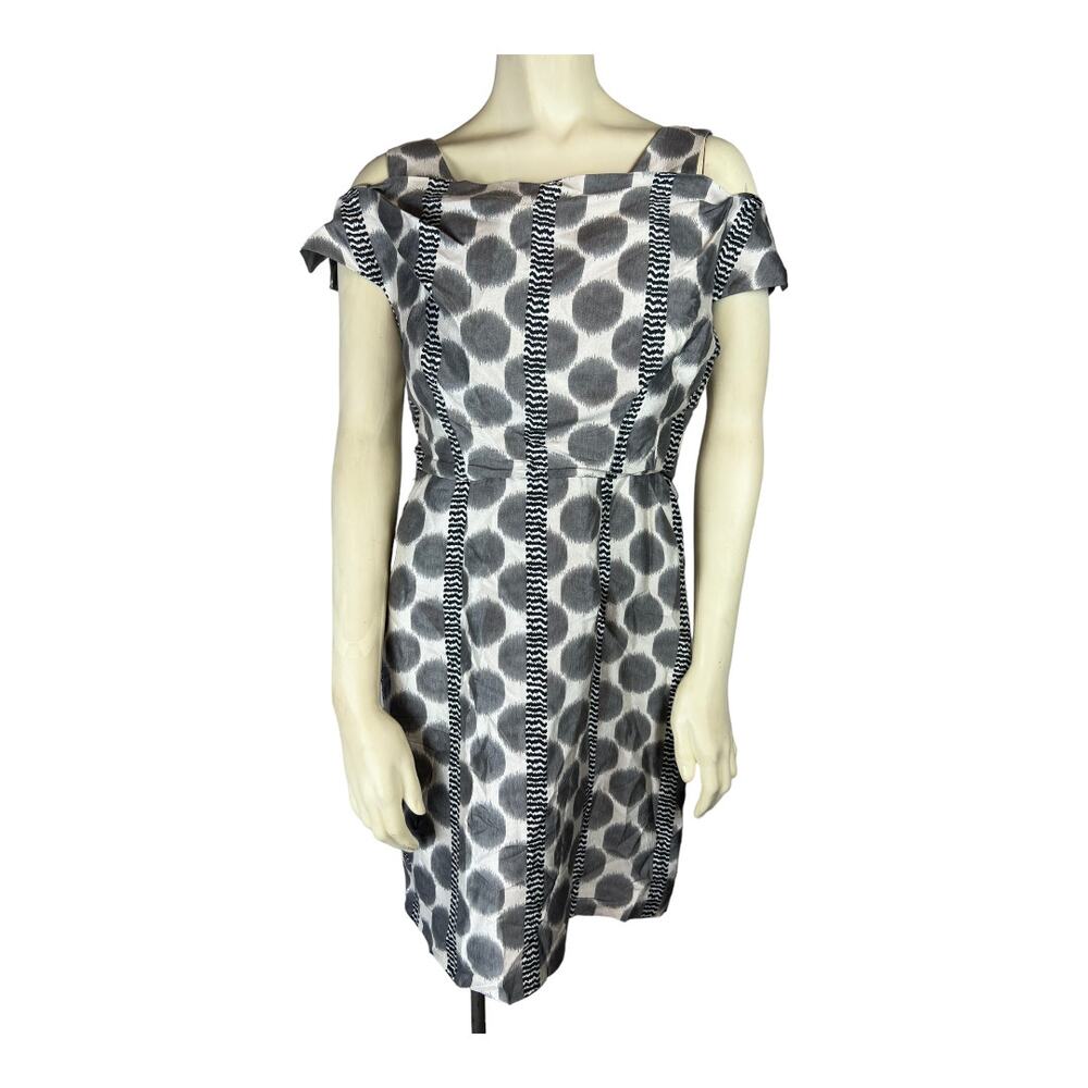 Leifsdottir Silk Blend Dress Shelf Bust Cocktail Anthropologie Twee Luxe 6